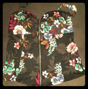 Front zip up tank top